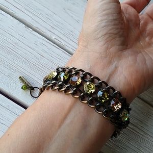 Fall colors SWAROVSKI Crystal/ antique BRACELET